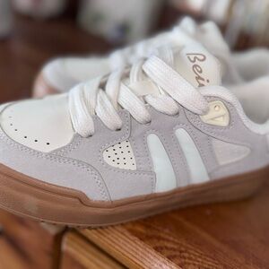 Beige and White Sneaker